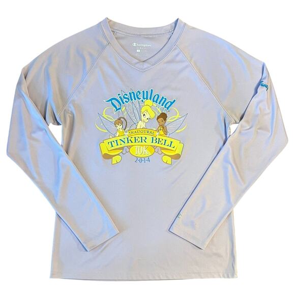 Disney Tops - RunDisney Women's Disneyland Inaugural Tinkerbell 10K 2014 Race Shirt Sz Medium